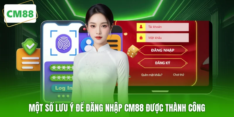 Một số lưu ý để đăng nhập CM88 được thành công